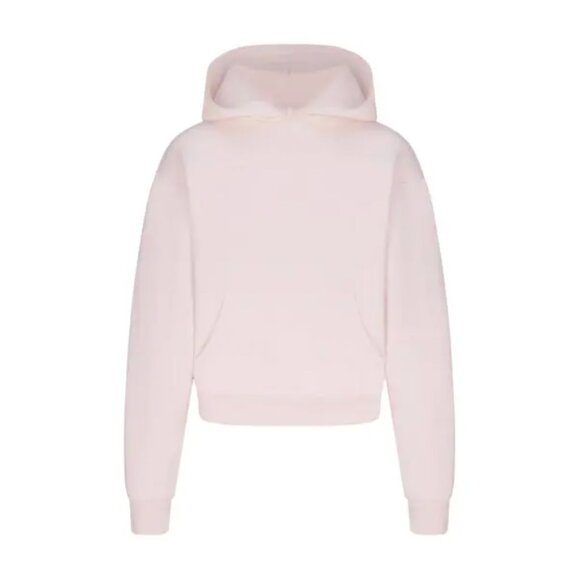 NEW with Tags SKIMS Cotton Fleece Classic Hoodie in Barely Pink Size Extra Small - Picture 2 of 7